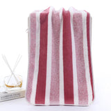 Julia M Lifestyles Microfiber Striped Towel Set - Soft & Quick-Dry - Julia M LifeStyles