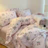 Spring Garden Floral Duvet Cover Set - 100% Cotton, Double Queen - Julia M LifeStyles