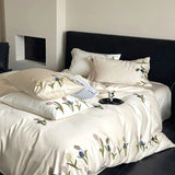 Luxury 100% Long-Staple Cotton Embroidered Queen Bedding Set - Julia M LifeStyles