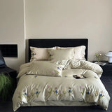 Luxury 100% Long-Staple Cotton Embroidered Queen Bedding Set - Julia M LifeStyles