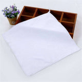 10pc White Soft Microfiber Fabric Face Towel - Julia M LifeStyles