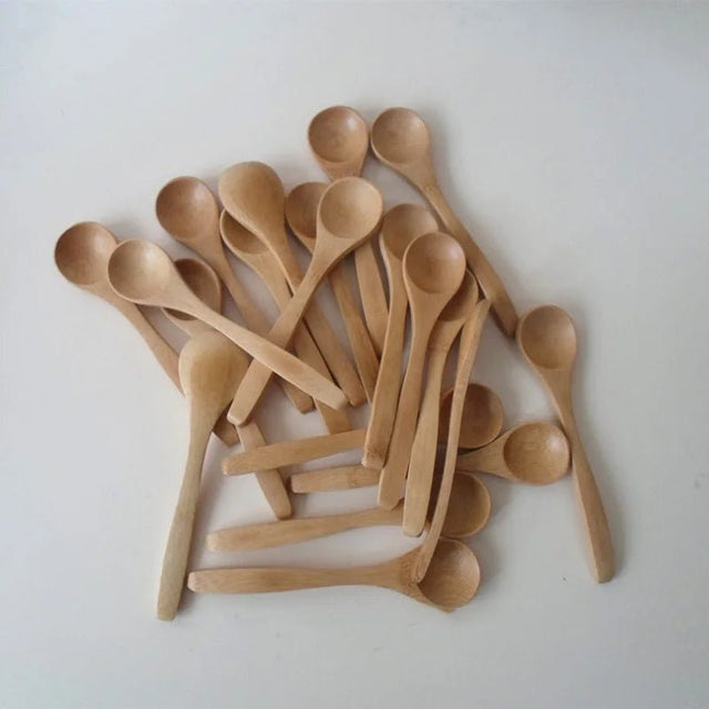 10Pcs Mini Wooden Kitchen Spoons Set 🥄 - Julia M LifeStyles