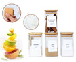 12-Piece Heat-Resistant Glass Spice Jar Set with Stickers - Julia M LifeStyles