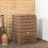 120 Gallon Garden Compost Bin with 80 Vents and Sliding Doors - Julia M LifeStyles