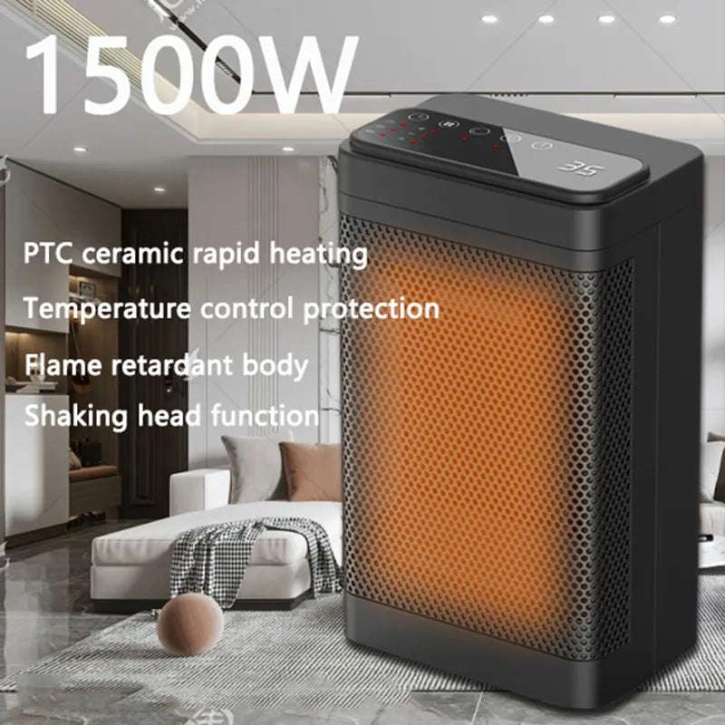 1500W Vertical Heating Heater: Remote Control Efficiency electric heaters Julia M Home & Kitchen   