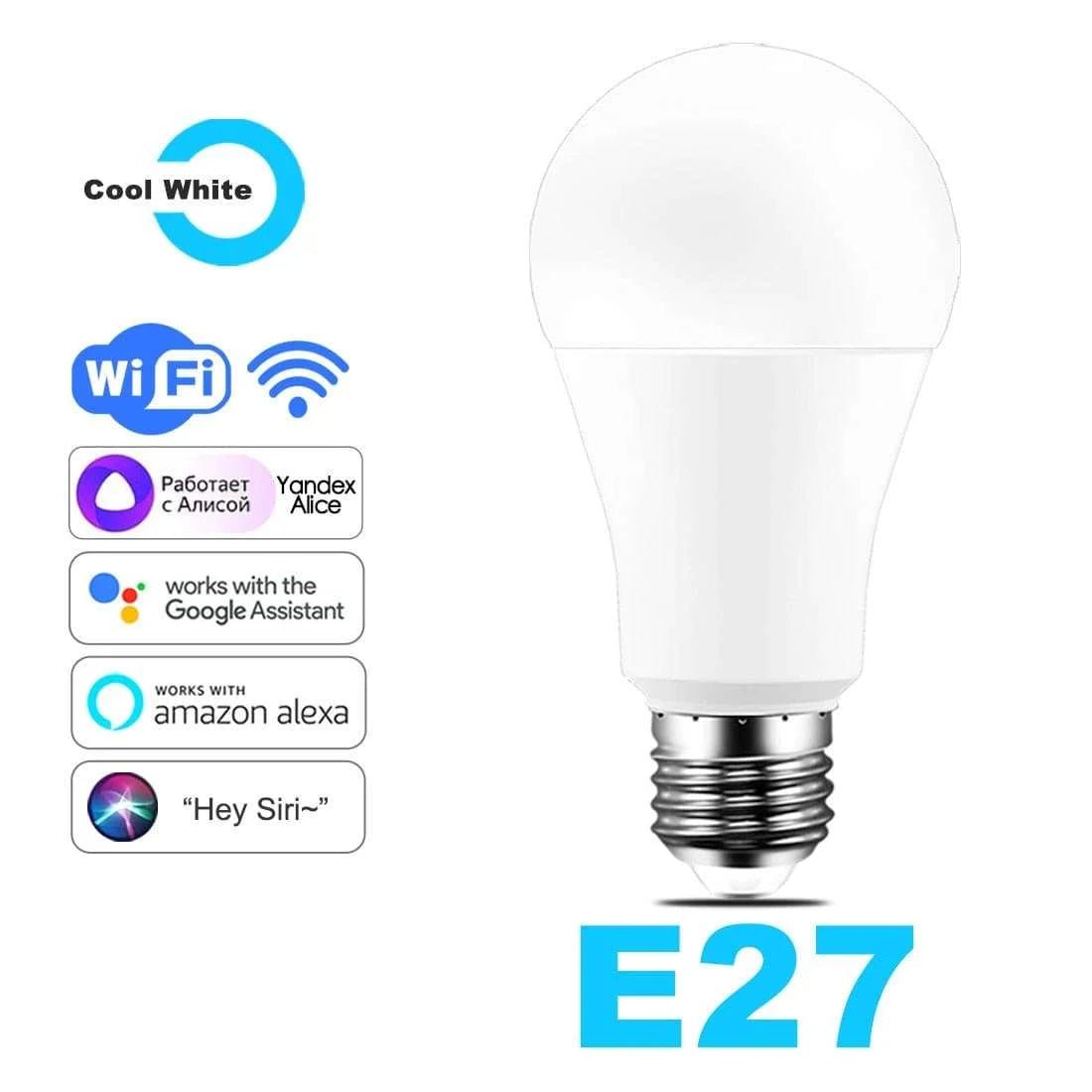 15W WiFi Smart Light Bulb - Voice-Controlled - Julia M LifeStyles