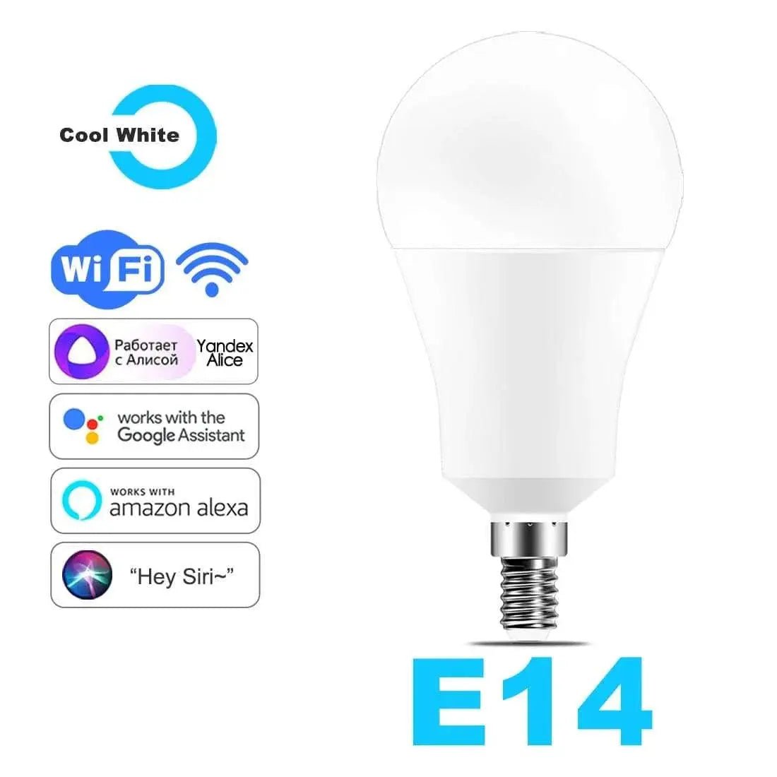 15W WiFi Smart Light Bulb - Voice - Controlled - Julia M LifeStyles