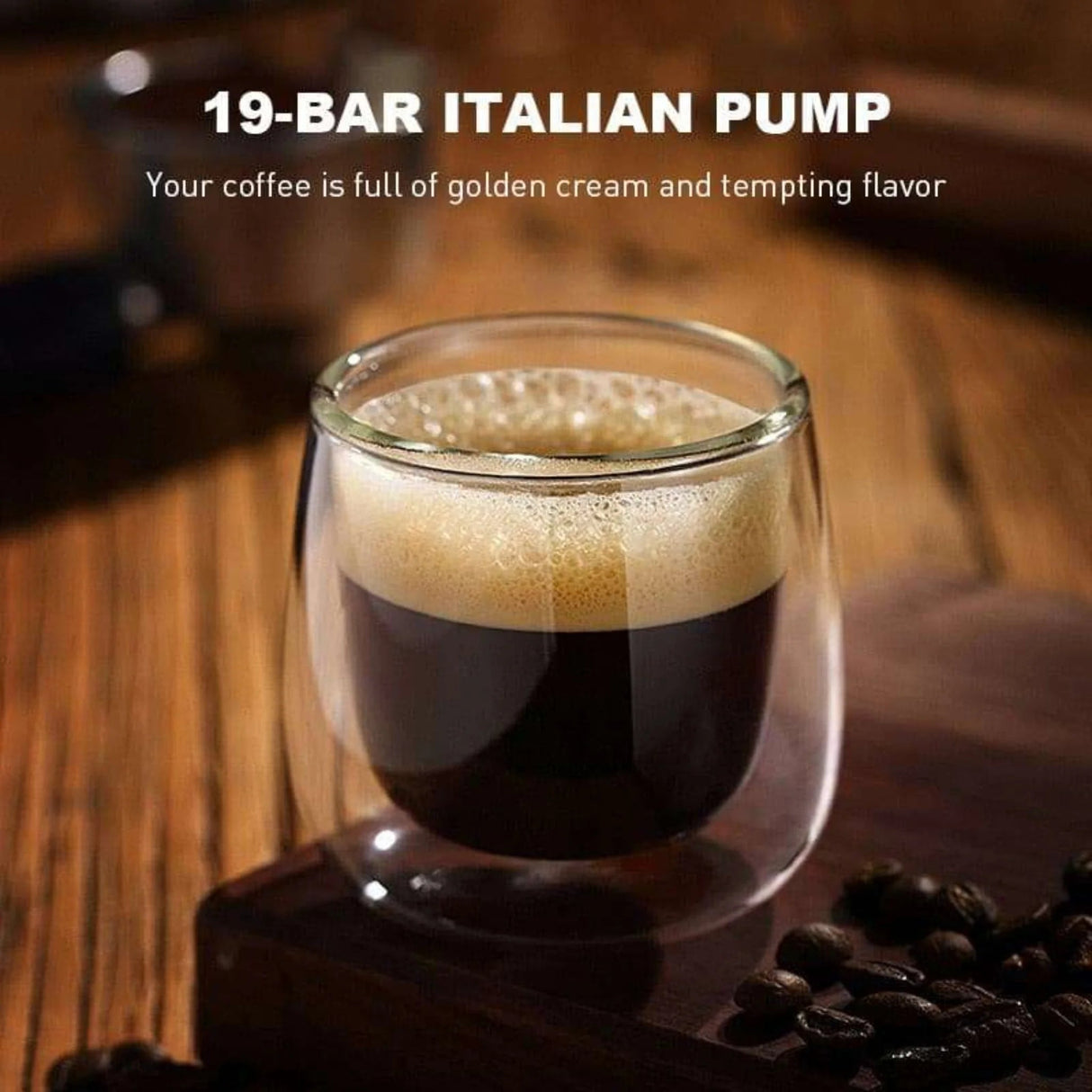 19 Bar All - in - One Coffee - Espresso Maker with Milk Froth - Julia M LifeStyles