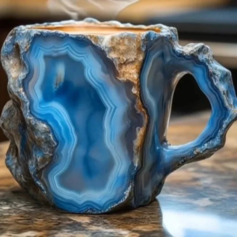 1PC Imitation Mineral Crystal Coffee Mug Stylish Water Cup Simulation Mineral Crystal Resin Coffee Cups Table Decoration Mugs - Julia M LifeStyles