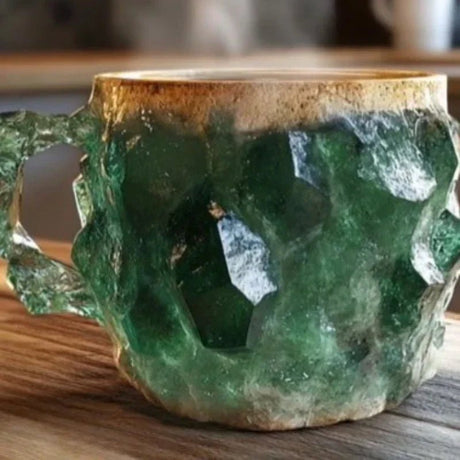 1PC Imitation Mineral Crystal Coffee Mug Stylish Water Cup Simulation Mineral Crystal Resin Coffee Cups Table Decoration Mugs - Julia M LifeStyles