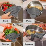 1pc, Strainer, Pot Strainer, Adjustable Clip On Strainer For Pots Pans And Bowls, Kitchen Pot Strainer - Julia M LifeStyles