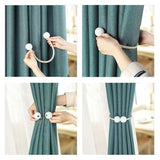 1x Pearl Magnetic Curtain Clip Curtain Holders curtain accessories Julia M Home & Kitchen   