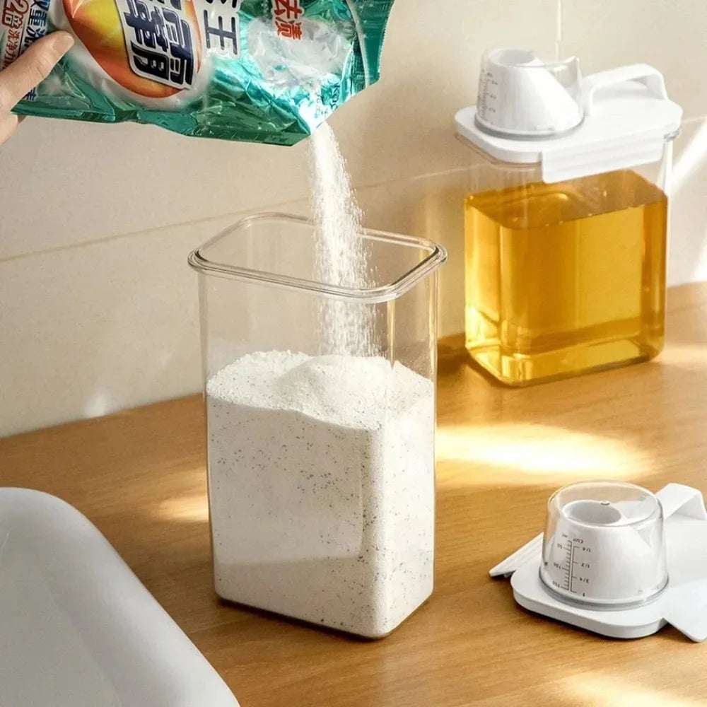 2-3L Airtight Laundry Detergent & Grain Storage Container Set - Julia M LifeStyles