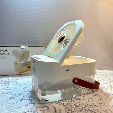 2 - in - 1 USB Desktop Humidifier & Mini Electric Fan 🌿 - Julia M LifeStyles