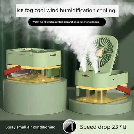 2 - in - 1 USB Desktop Humidifier & Mini Electric Fan 🌿 - Julia M LifeStyles