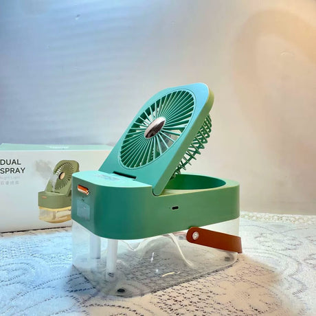 2 - in - 1 USB Desktop Humidifier & Mini Electric Fan 🌿 - Julia M LifeStyles