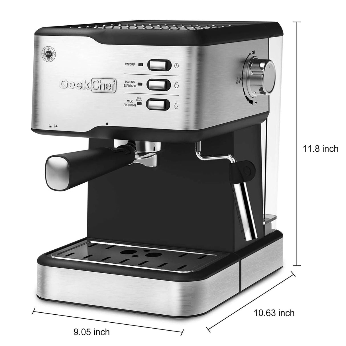 20 Bar Espresso Machine with Milk Frother - Julia M LifeStyles