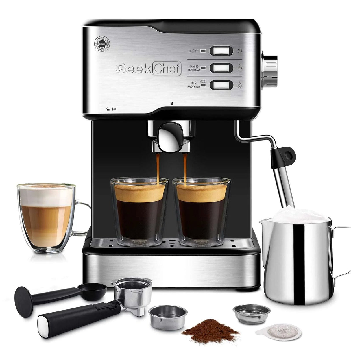 20 Bar Espresso Machine with Milk Frother - Julia M LifeStyles