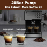 20 Bar Espresso Machine with Milk Frother - Julia M LifeStyles