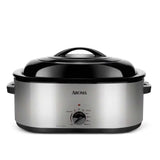 22 Quart Electric Roaster Oven Stainless Steel with Self - Basting Lid, ART - 712SB - Julia M LifeStyles