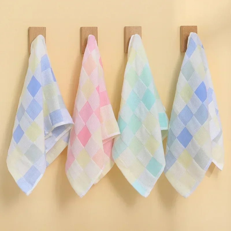 25*50cm Cotton Small Towel Double Gauze Children's Towel Square Cloth Dish Cloth Color Kindergarten Children Face Towel - Julia M LifeStyles