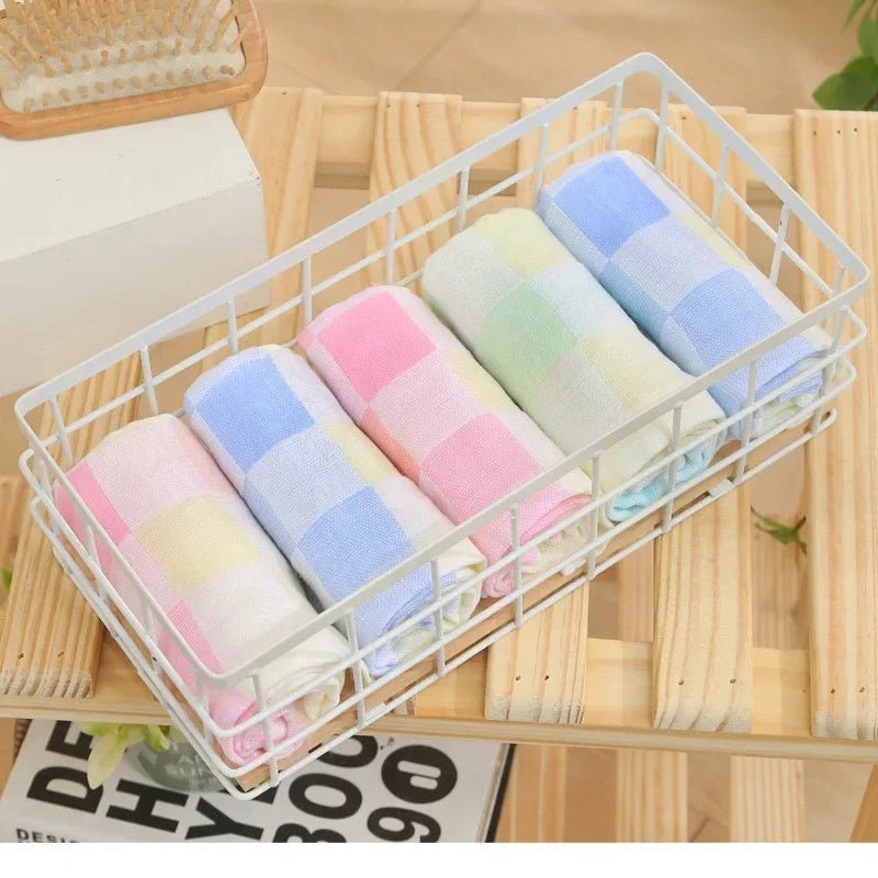 25*50cm Cotton Small Towel Double Gauze Children's Towel Square Cloth Dish Cloth Color Kindergarten Children Face Towel - Julia M LifeStyles