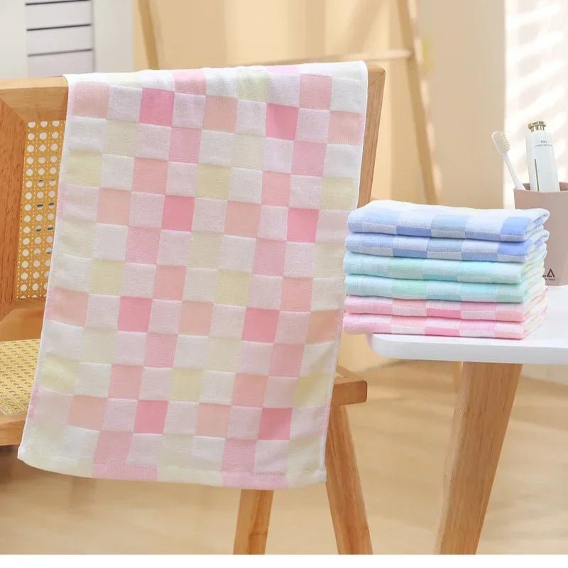 25*50cm Cotton Small Towel Double Gauze Children's Towel Square Cloth Dish Cloth Color Kindergarten Children Face Towel - Julia M LifeStyles