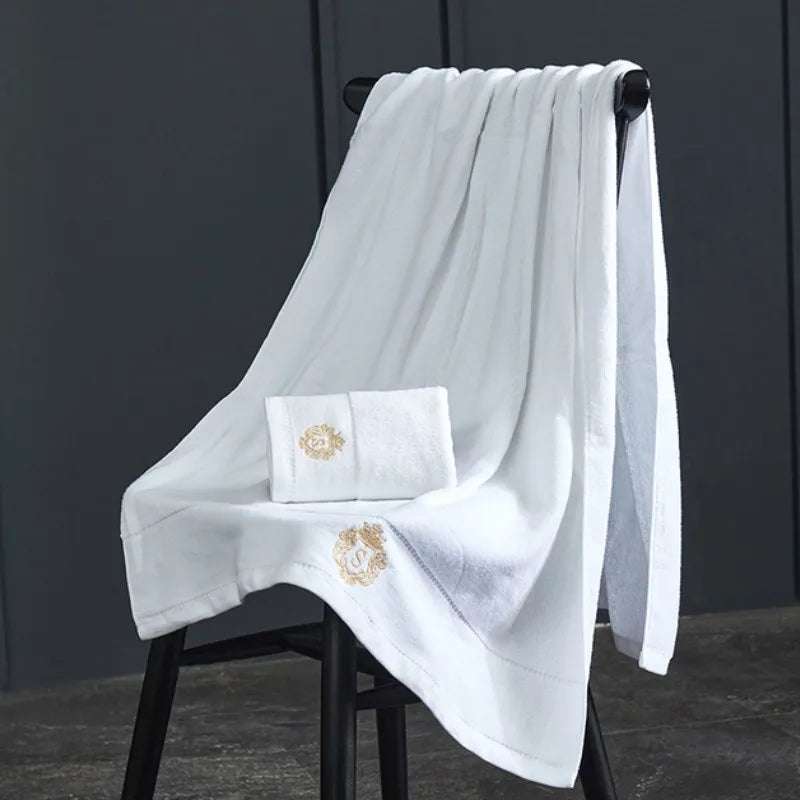 Julia M 2PCS Embroidered Cotton Towel Set bath towel set Julia M Home & Kitchen   