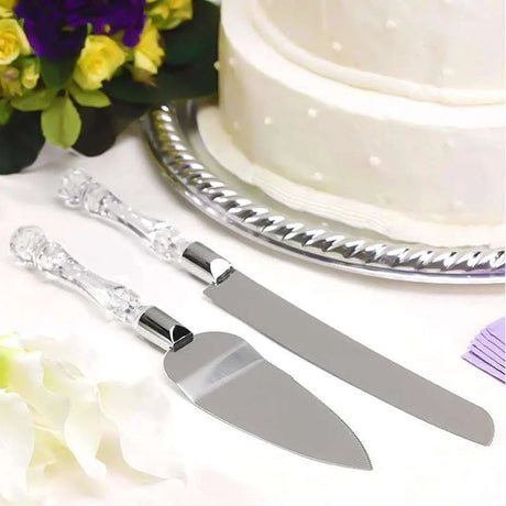 2pc Cake Knife Set kitchen utensils & accessories Julia M Home & Kitchen   