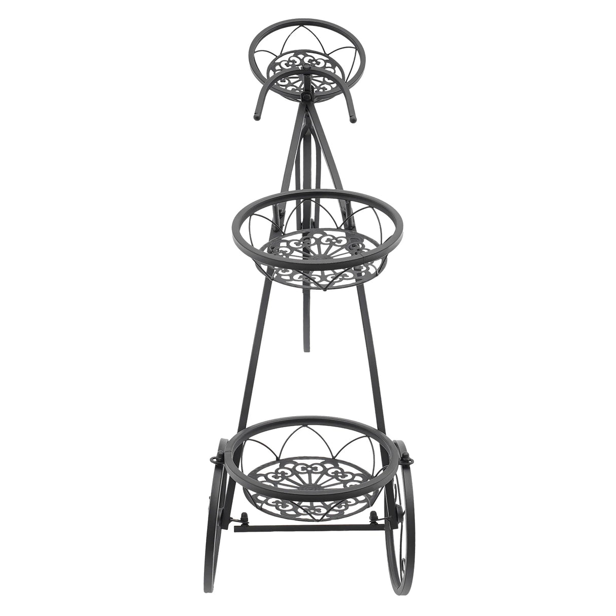 3-Tier Metal Bicycle Planter Rack for Indoor/Outdoor Use - Julia M LifeStyles