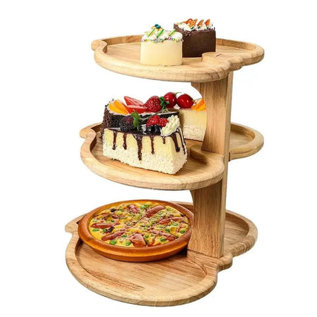 3 Tier Heart Shaped Wooden Cupcake Stand - Julia M LifeStyles