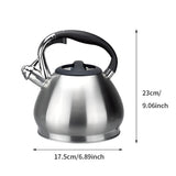 304 Stainless Steel Whistling Kettle - Home & Camping Essential - Julia M LifeStyles