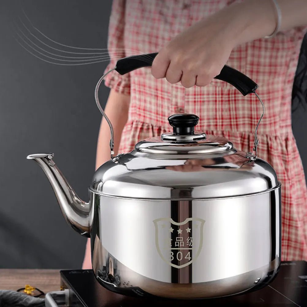 4/5/6L Tea Kettle Stovetop Whistling Teapot Stove Top Whistling Tea Kettle Stainless Steel Teapot Large Capacity Tea Kettle Pot - Julia M LifeStyles