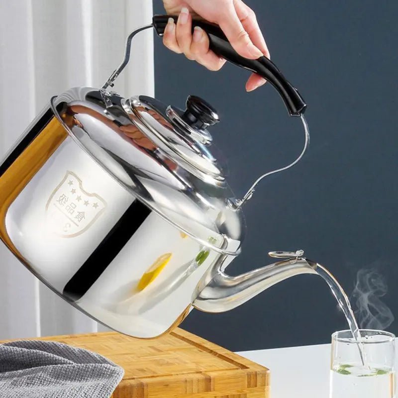 4/5/6L Tea Kettle Stovetop Whistling Teapot Stove Top Whistling Tea Kettle Stainless Steel Teapot Large Capacity Tea Kettle Pot - Julia M LifeStyles