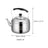 4/5/6L Tea Kettle Stovetop Whistling Teapot Stove Top Whistling Tea Kettle Stainless Steel Teapot Large Capacity Tea Kettle Pot - Julia M LifeStyles