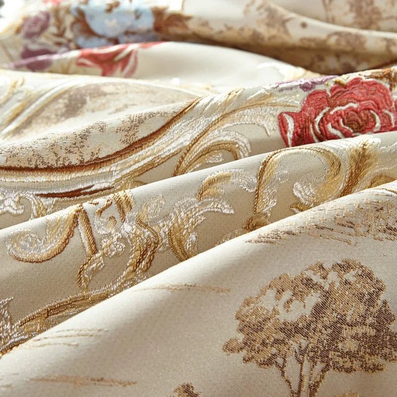 Luxury Jacquard Cotton Bedding Set - King/Queen Size - Julia M LifeStyles