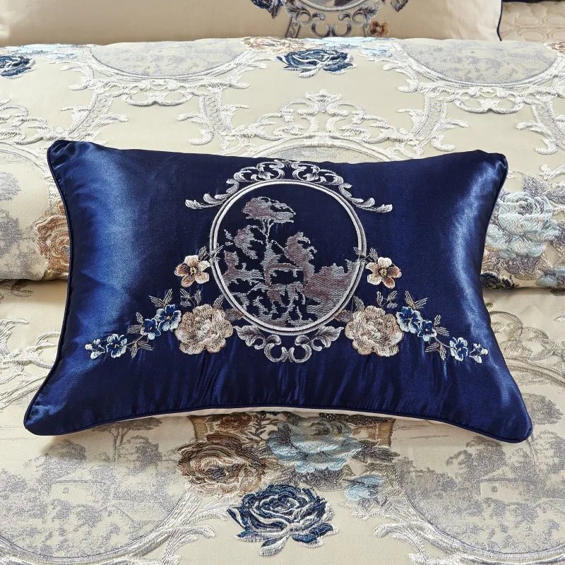 Luxury Jacquard Cotton Bedding Set - King/Queen Size - Julia M LifeStyles