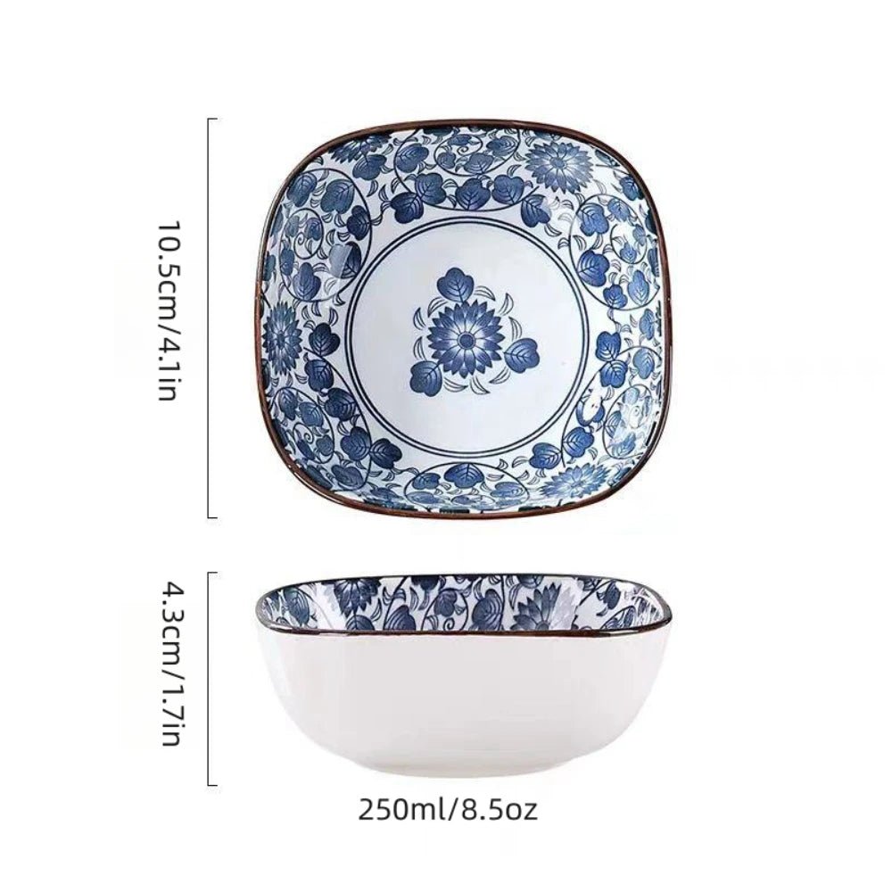 Japanese Blue and White Porcelain Sauce Plates Set - Julia M LifeStyles