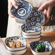 Japanese Blue and White Porcelain Sauce Plates Set - Julia M LifeStyles