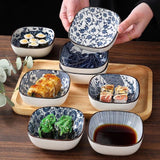 Japanese Blue and White Porcelain Sauce Plates Set - Julia M LifeStyles