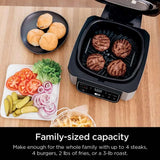 5 - in - 1 Programmable Indoor Electric Grill with Air Fry, Roast, Bake & Dehydrate - Julia M LifeStyles