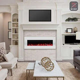 50" White Electric Fireplace with Remote - Julia M LifeStyles