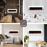 50" White Electric Fireplace with Remote - Julia M LifeStyles