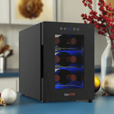 6-Bottle Wine Cooler, 13-Liter Mini Fridge with Wine Rack and Temperature Control - Julia M LifeStyles