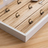 6 - Hook Wooden Metal Key Hook Board - Julia M LifeStyles