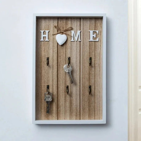 6-Hook Wooden Metal Key Hook Board - Julia M LifeStyles