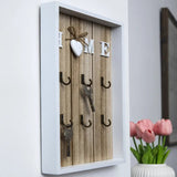 6 - Hook Wooden Metal Key Hook Board - Julia M LifeStyles