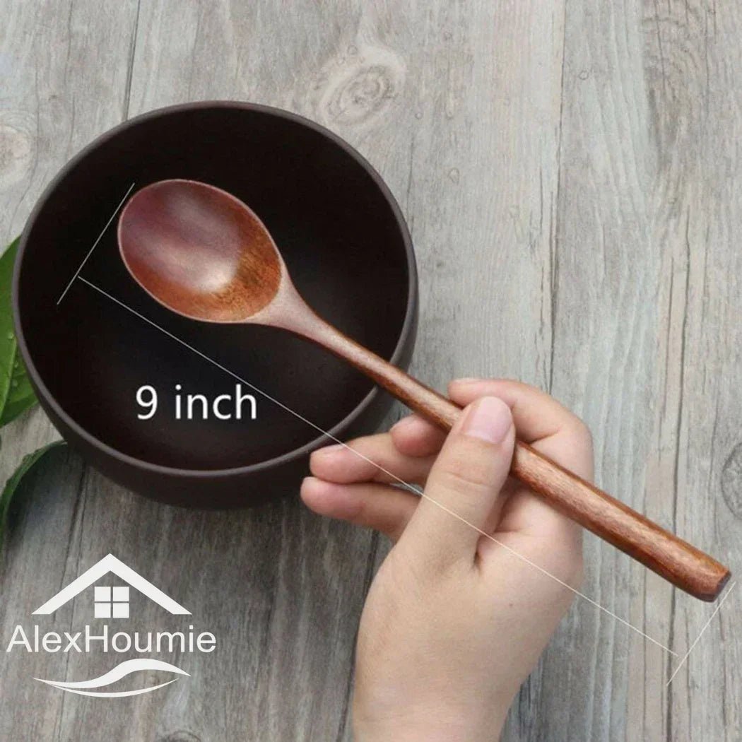 6 - Piece Korean Style Wooden Spoon Set - Julia M LifeStyles