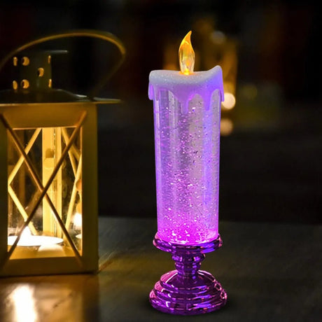 7 - Color Gradient LED Crystal Candle - Julia M LifeStyles