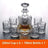 Crystal Glass Wine Decanter Set whiskey glasses Julia M Home & Kitchen C bottle an 6cup  